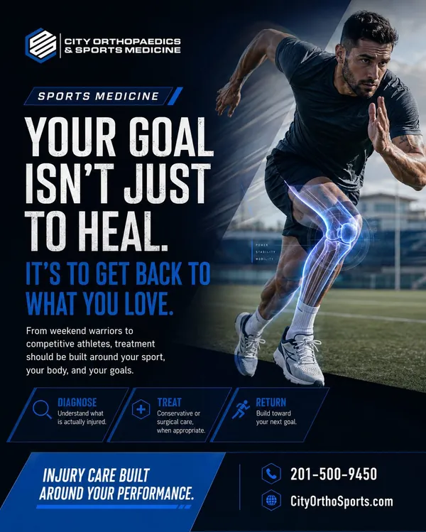 Sports medicine campaign post
