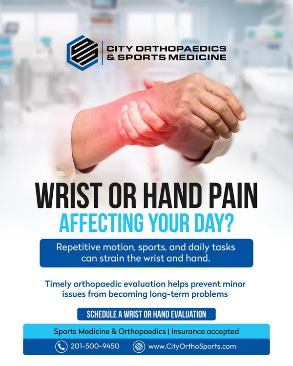 Wrist and hand pain post