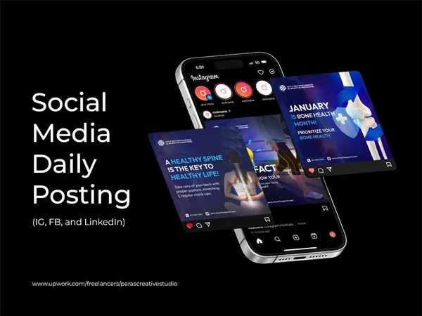 Daily social posting mockup